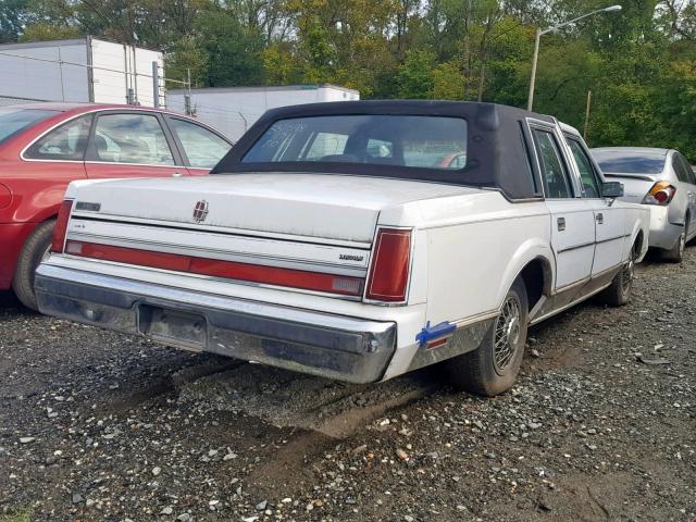 1LNBM81F0JY866987 - 1988 LINCOLN TOWN CAR WHITE photo 4