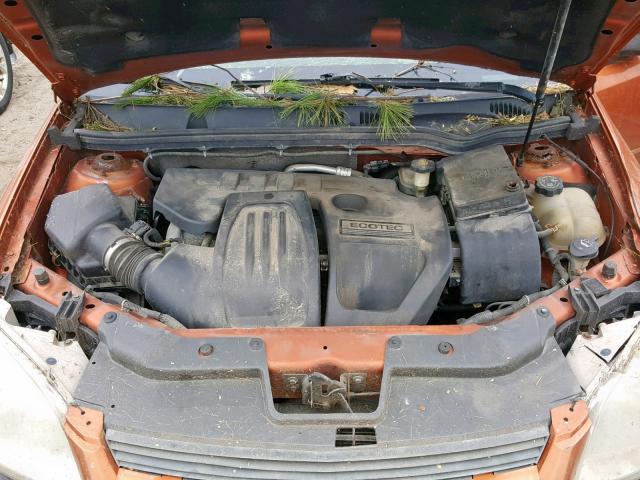 1G1AL58F767676228 - 2006 CHEVROLET COBALT LT ORANGE photo 7