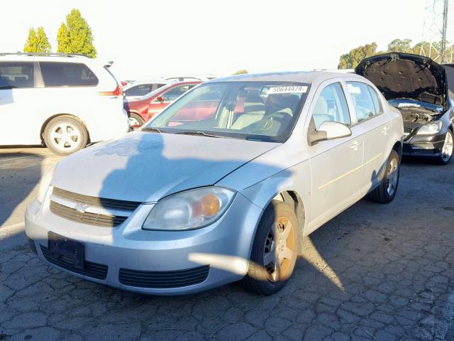 1G1AL55F677143518 - 2007 CHEVROLET COBALT LT SILVER photo 2