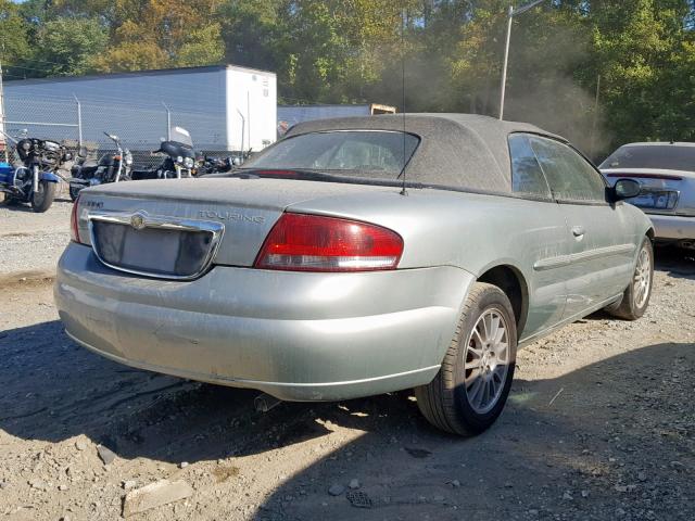 1C3EL55R16N189291 - 2006 CHRYSLER SEBRING TO BLUE photo 4