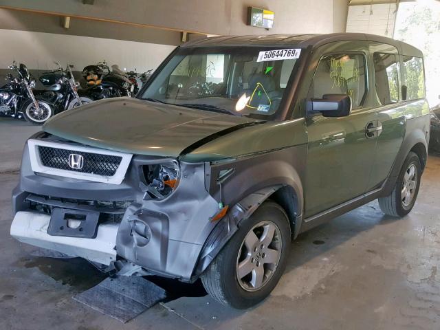 5J6YH18684L009201 - 2004 HONDA ELEMENT EX GREEN photo 2