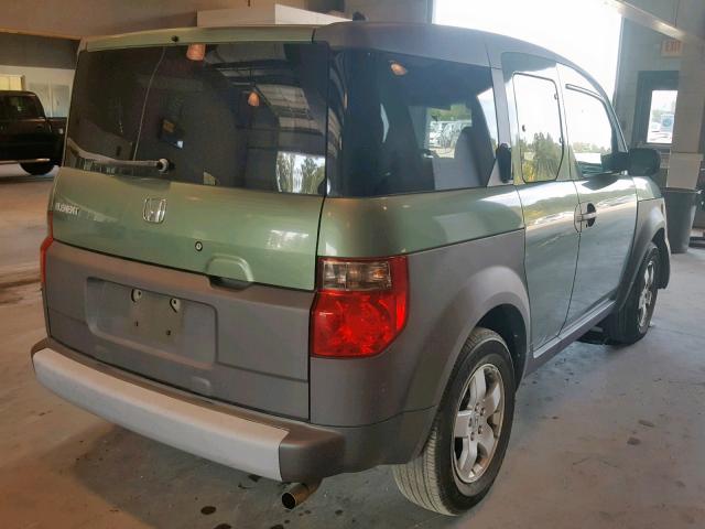 5J6YH18684L009201 - 2004 HONDA ELEMENT EX GREEN photo 4