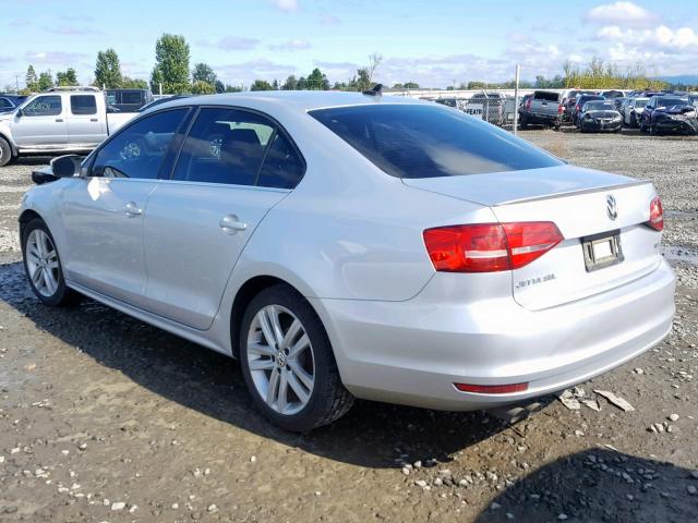 3VWLA7AJ7FM250512 - 2015 VOLKSWAGEN JETTA TDI SILVER photo 3