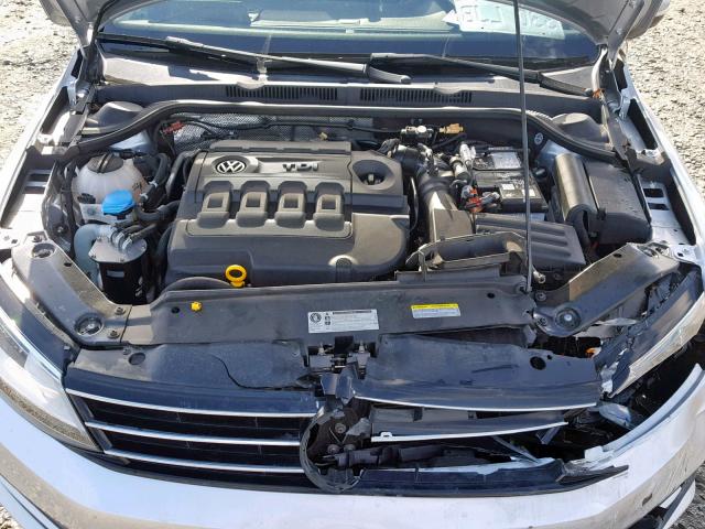 3VWLA7AJ7FM250512 - 2015 VOLKSWAGEN JETTA TDI SILVER photo 7