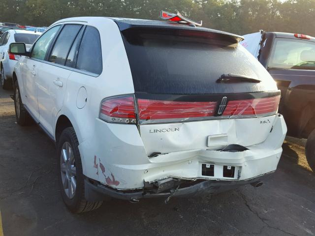 2LMDU68C07BJ32580 - 2007 LINCOLN MKX WHITE photo 3