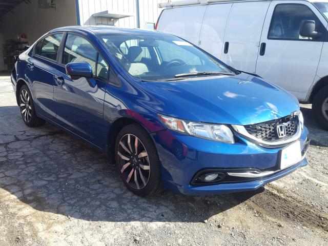 2HGFB2F95FH528354 - 2015 HONDA CIVIC EXL BLUE photo 1