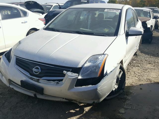 3N1AB6AP7CL734626 - 2012 NISSAN SENTRA 2.0 WHITE photo 2