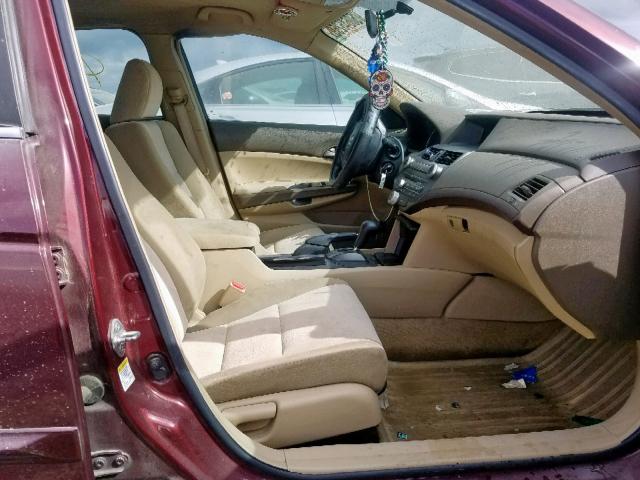 1HGCP26468A021439 - 2008 HONDA ACCORD LXP BURGUNDY photo 5