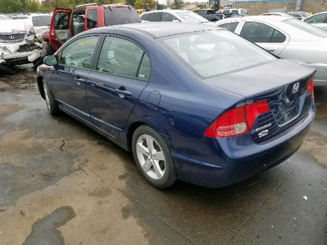 1HGFA16816L106752 - 2006 HONDA CIVIC EX BLUE photo 3