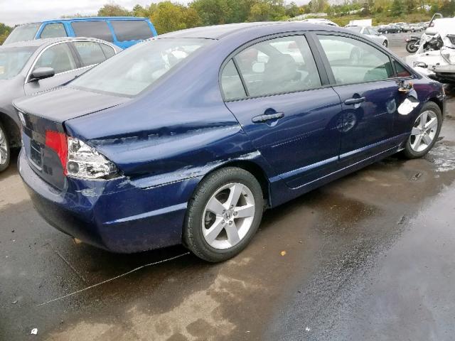 1HGFA16816L106752 - 2006 HONDA CIVIC EX BLUE photo 4