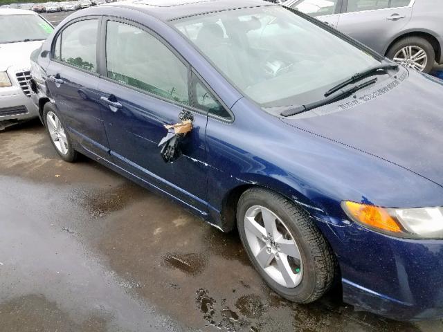 1HGFA16816L106752 - 2006 HONDA CIVIC EX BLUE photo 9