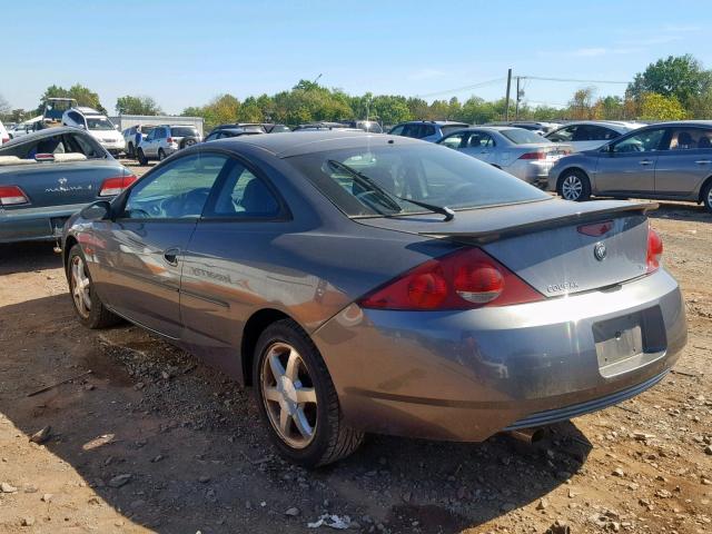 1ZWHT61L525609878 - 2002 MERCURY COUGAR V6 SILVER photo 3