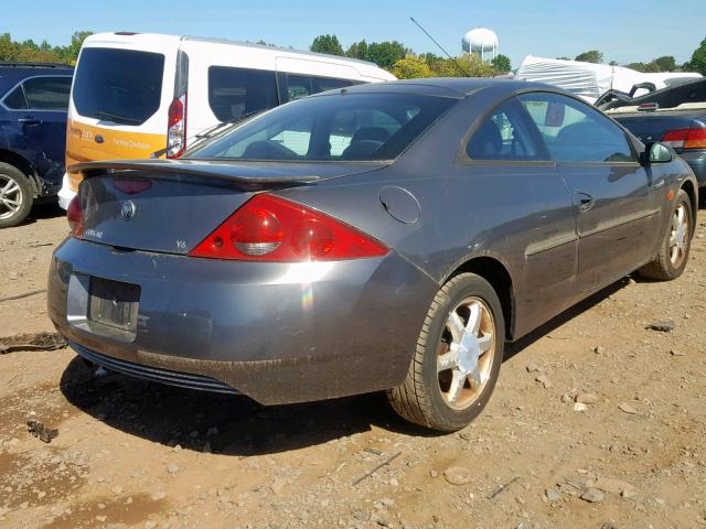 1ZWHT61L525609878 - 2002 MERCURY COUGAR V6 SILVER photo 4