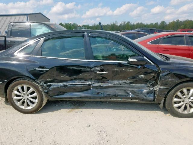 KMHFC46F97A149737 - 2007 HYUNDAI AZERA SE BLACK photo 9