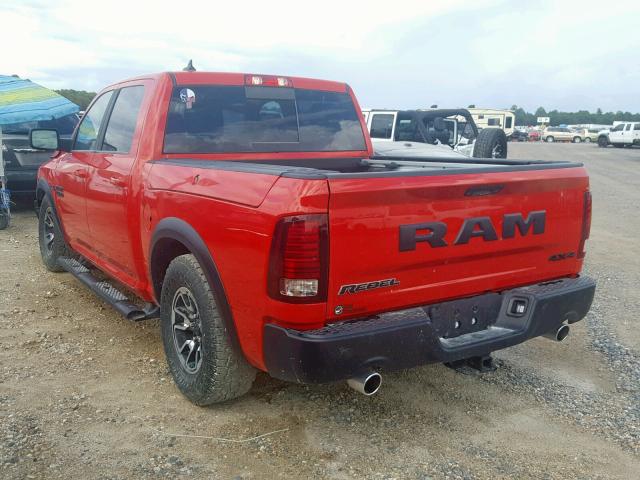 1C6RR7YT1JS209541 - 2018 RAM 1500 REBEL წითელი ფოტო 3
