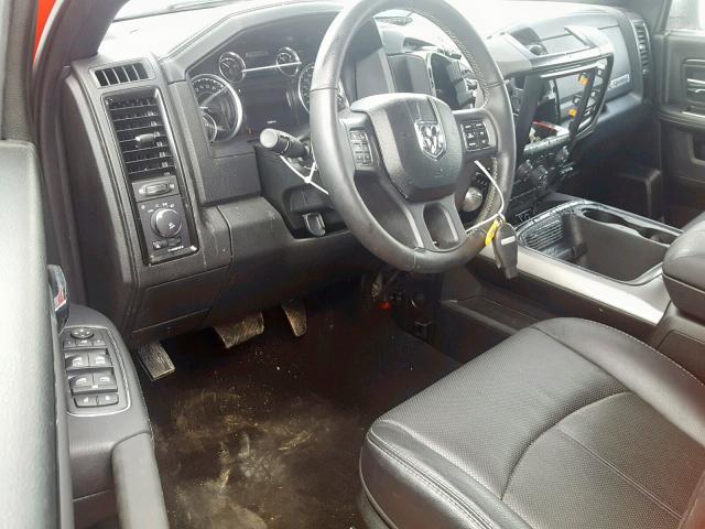 1C6RR7YT1JS209541 - 2018 RAM 1500 REBEL წითელი ფოტო 9