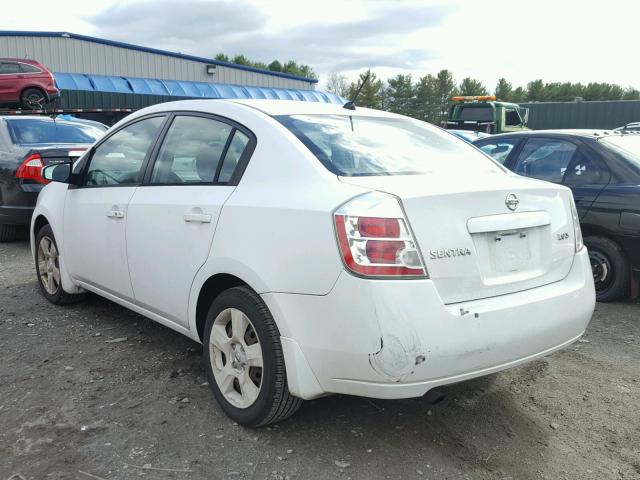 3N1AB61E47L712846 - 2007 NISSAN SENTRA 2.0 WHITE photo 3