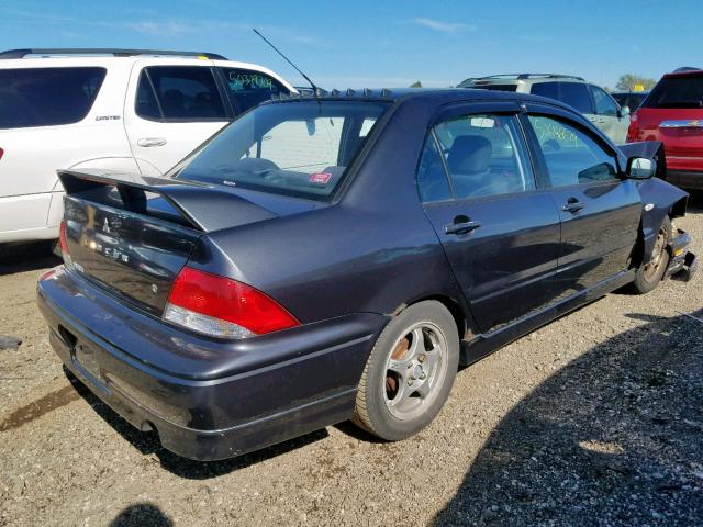 JA3AJ86E63U033650 - 2003 MITSUBISHI LANCER OZ BLACK photo 4