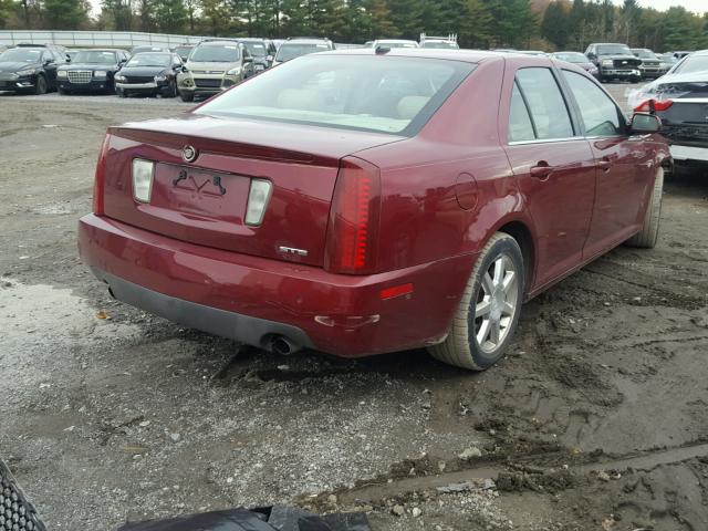 1G6DW677660150146 - 2006 CADILLAC STS RED photo 4