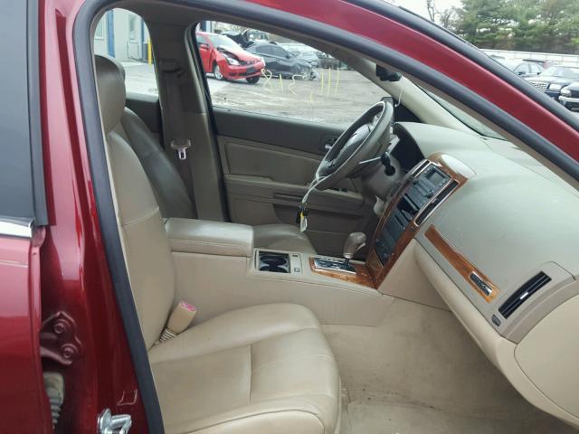 1G6DW677660150146 - 2006 CADILLAC STS RED photo 5