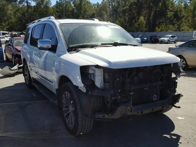 5N1BA0ND5FN619377 - 2015 NISSAN ARMADA SV WHITE photo 1