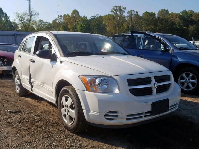 1B3HB28B97D512035 - 2007 DODGE CALIBER WHITE photo 1