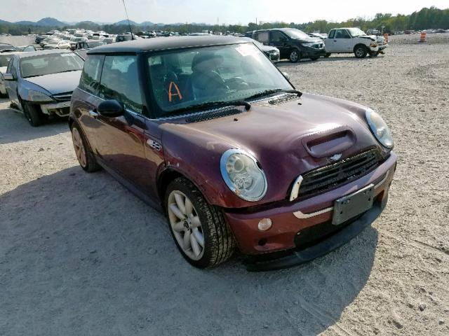 WMWRE33415TD94381 - 2005 MINI COOPER S BURGUNDY photo 1