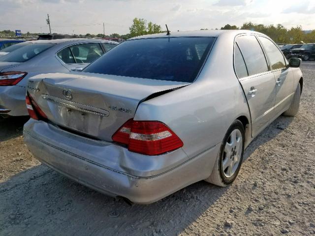 JTHBN36F440150687 - 2004 LEXUS LS 430 SILVER photo 4