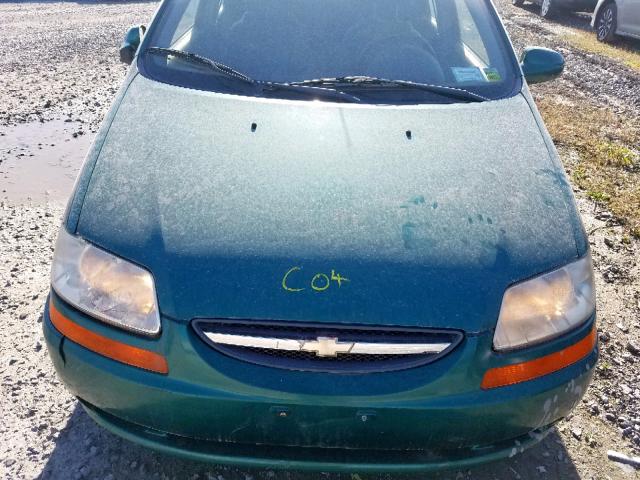 KL1TJ62624B208882 - 2004 CHEVROLET AVEO LS GREEN photo 7