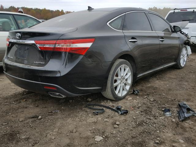 4T1BK1EBXEU101822 - 2014 TOYOTA AVALON BAS BLACK photo 4