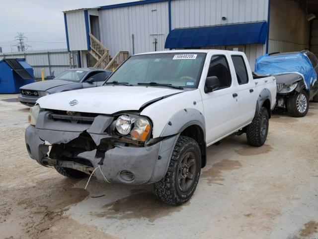 1N6ED27T51C379774 - 2001 NISSAN FRONTIER C WHITE photo 2