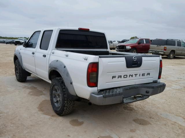 1N6ED27T51C379774 - 2001 NISSAN FRONTIER C WHITE photo 3