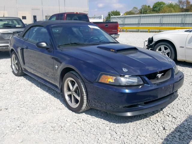 1FAFP45X12F233913 - 2002 FORD MUSTANG GT BLUE photo 1
