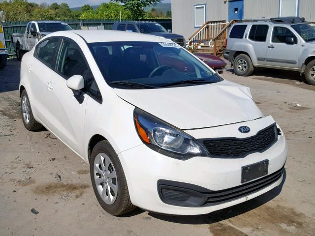 KNADM4A38D6265576 - 2013 KIA RIO LX WHITE photo 1