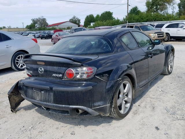 JM1FE173470213111 - 2007 MAZDA RX8 BLACK photo 4