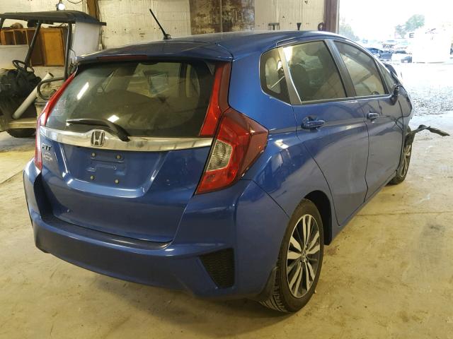 JHMGK5H71GS014848 - 2016 HONDA FIT EX BLUE photo 4