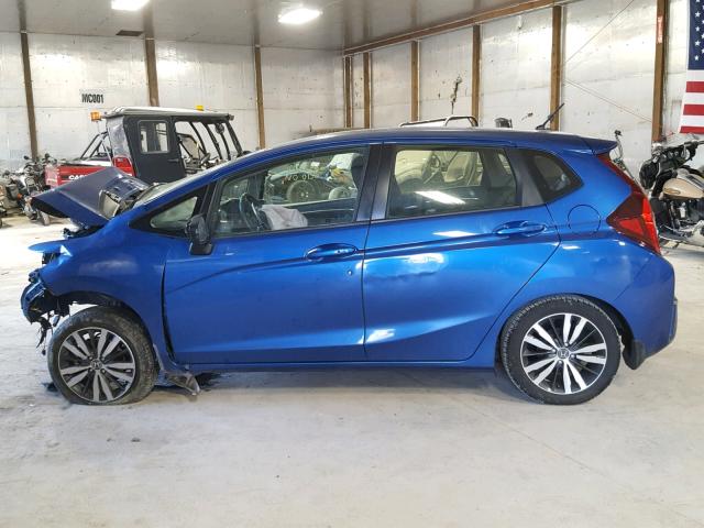 JHMGK5H71GS014848 - 2016 HONDA FIT EX BLUE photo 9