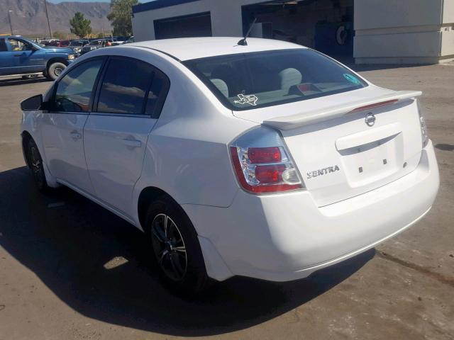 3N1AB61E08L673447 - 2008 NISSAN SENTRA 2.0 WHITE photo 3