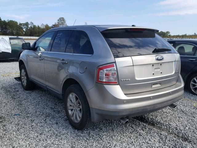 2FMDK39C08BB46480 - 2008 FORD EDGE LIMIT SILVER photo 3