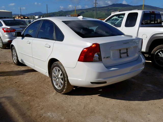 YV1MS382582377243 - 2008 VOLVO S40 2.4I WHITE photo 3