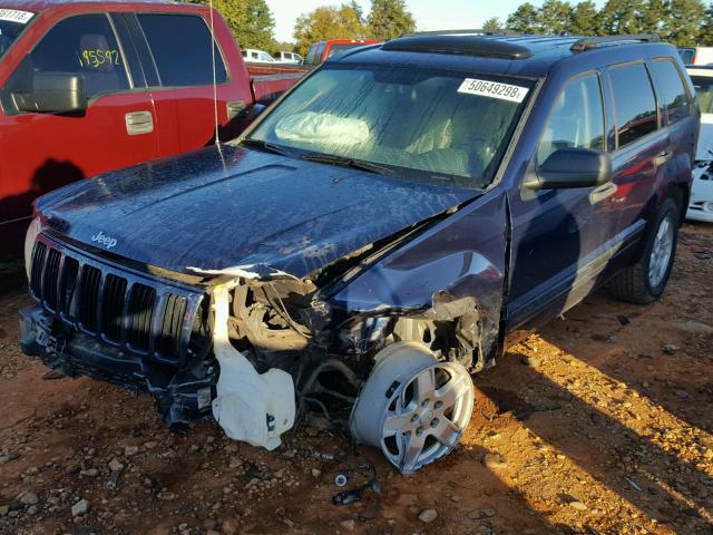 1J4HS48NX5C545403 - 2005 JEEP GRAND CHER BLUE photo 2