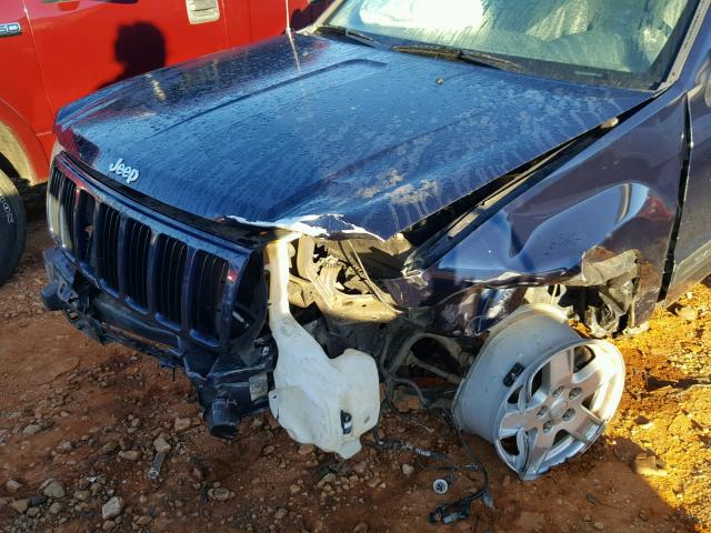 1J4HS48NX5C545403 - 2005 JEEP GRAND CHER BLUE photo 9