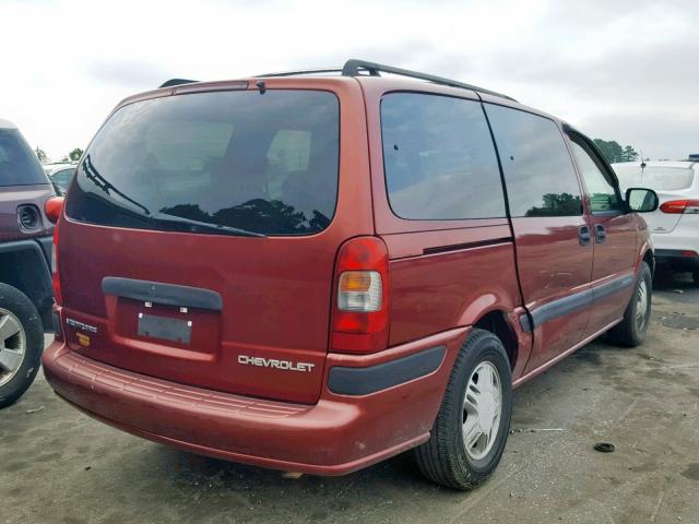 1GNDX03E1YD114668 - 2000 CHEVROLET VENTURE MAROON photo 4