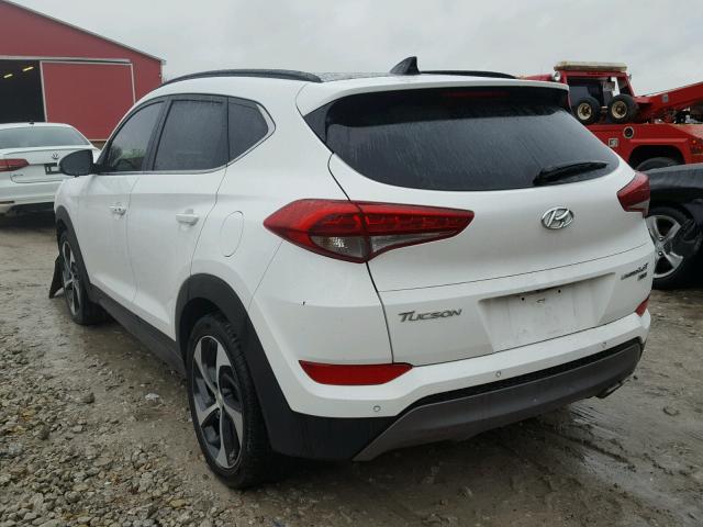 KM8J3CA26GU072557 - 2016 HYUNDAI TUCSON LIM WHITE photo 3