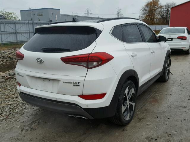 KM8J3CA26GU072557 - 2016 HYUNDAI TUCSON LIM WHITE photo 4