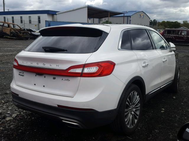 2LMTJ8LR4GBL70024 - 2016 LINCOLN MKX RESERV WHITE photo 4