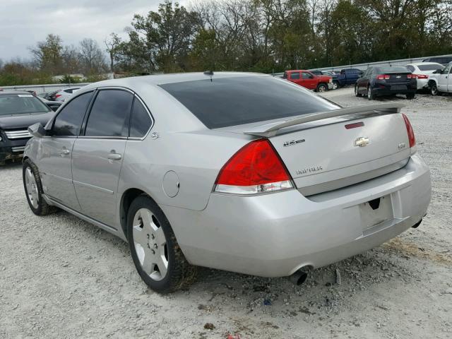 2G1WD58C469219075 - 2006 CHEVROLET IMPALA SUP Сұр фото 3