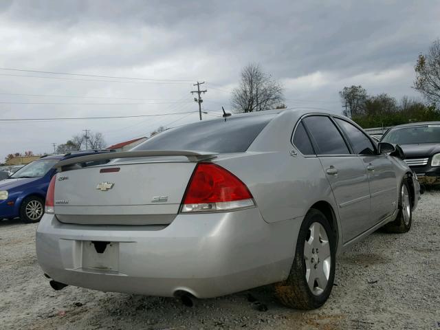 2G1WD58C469219075 - 2006 CHEVROLET IMPALA SUP Сұр фото 4