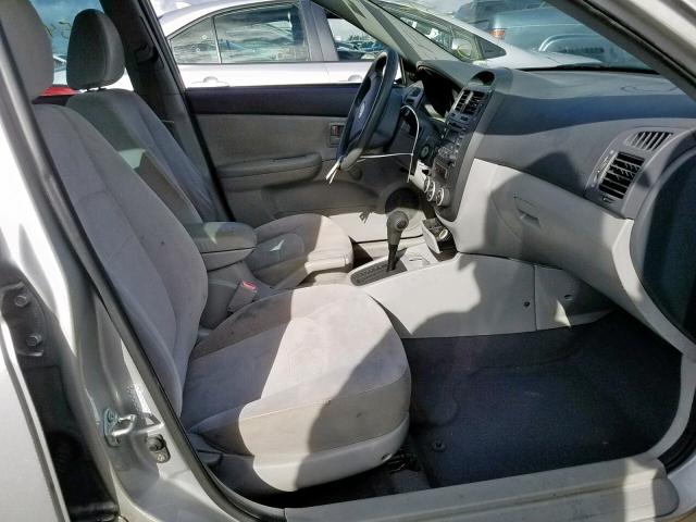 KNAFE221095605467 - 2009 KIA SPECTRA EX SILVER photo 5