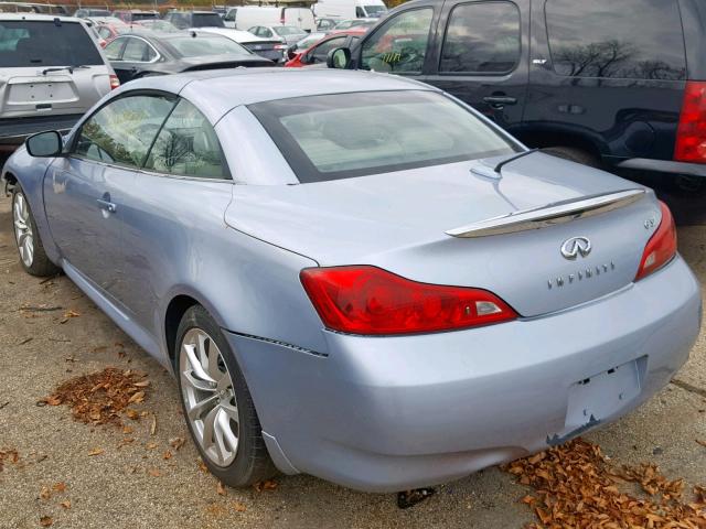 JN1CV6FE9BM951249 - 2011 INFINITI G37 BASE BLUE photo 3